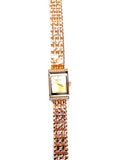 Luxury Gold Rectangular Crystal Watch for Women