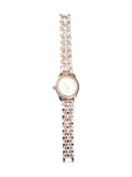 Elegant Silver Round Crystal Watch for Women